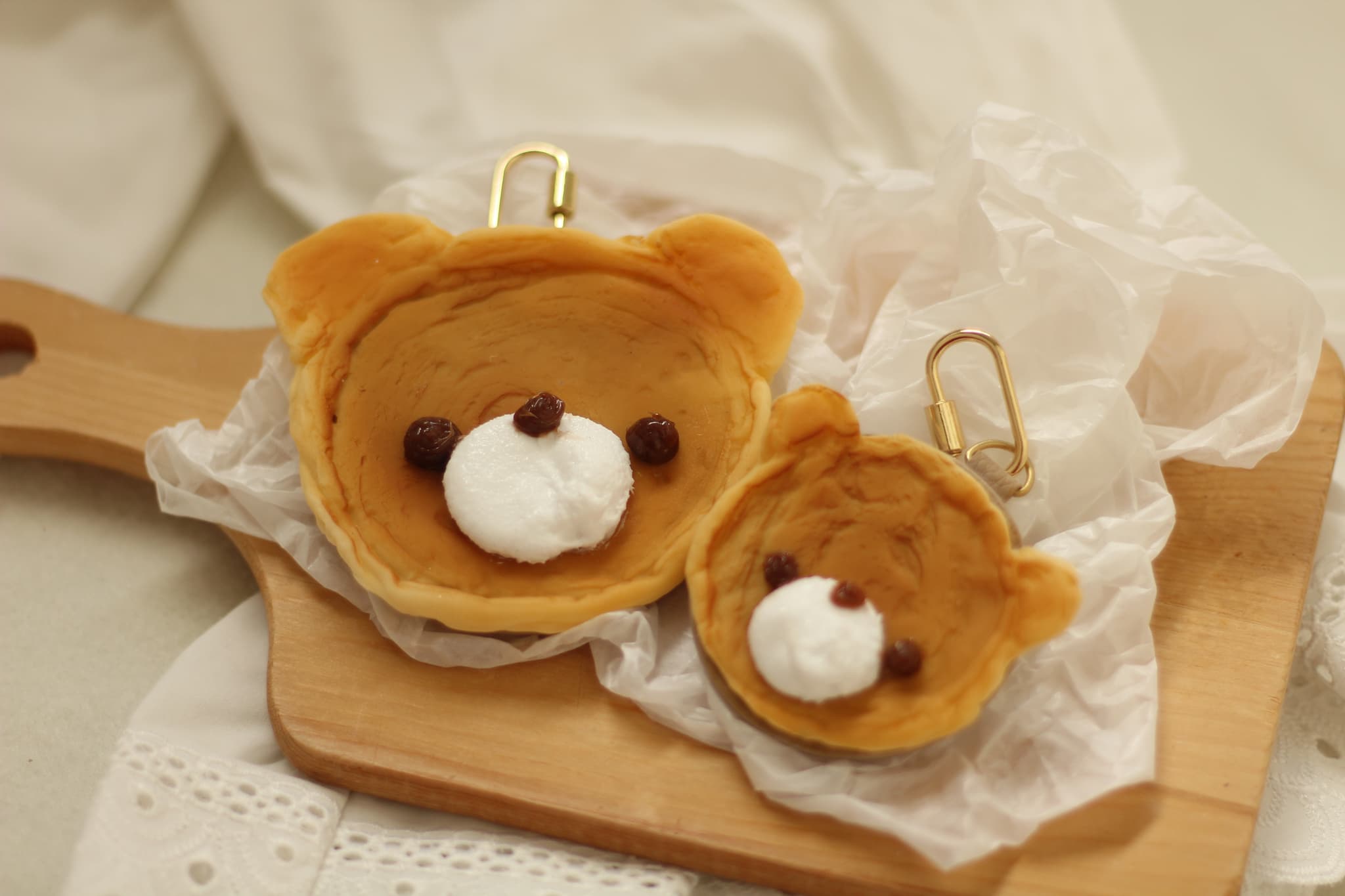 【ネジ式カラビナ付：スライド式ミラー大】くまさんのホットケーキ | 11枚目