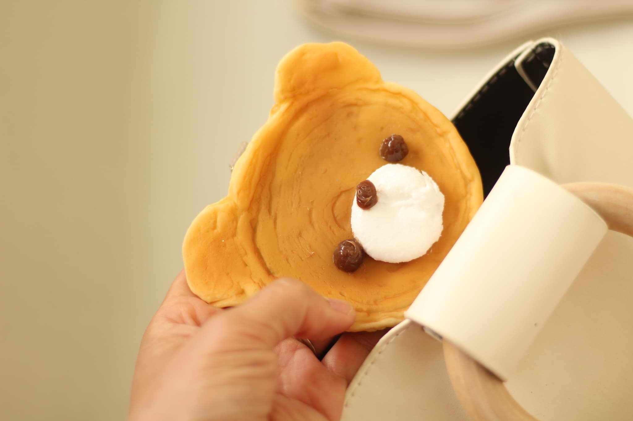 【ネジ式カラビナ付：スライド式ミラー大】くまさんのホットケーキ | 9枚目