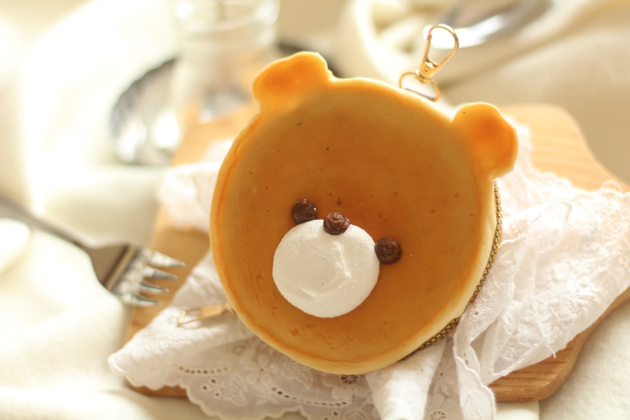 【ポーチ】くまさんのパンケーキ1枚目の画像