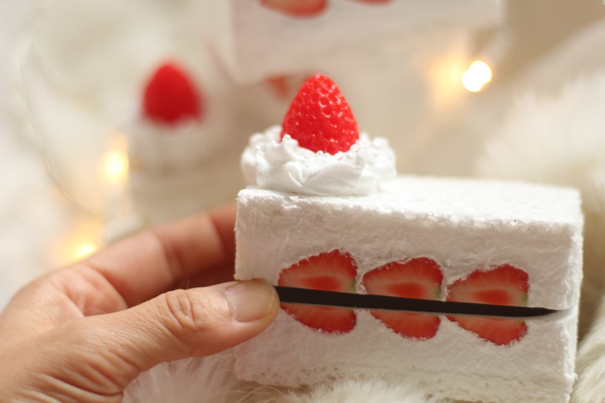 特別価格　【ポーチ】苺サンドイッチ（ショートケーキ風） | 6枚目